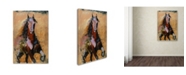 Trademark Global Joarez 'Golden Horse' Canvas Art - 22" x 32"